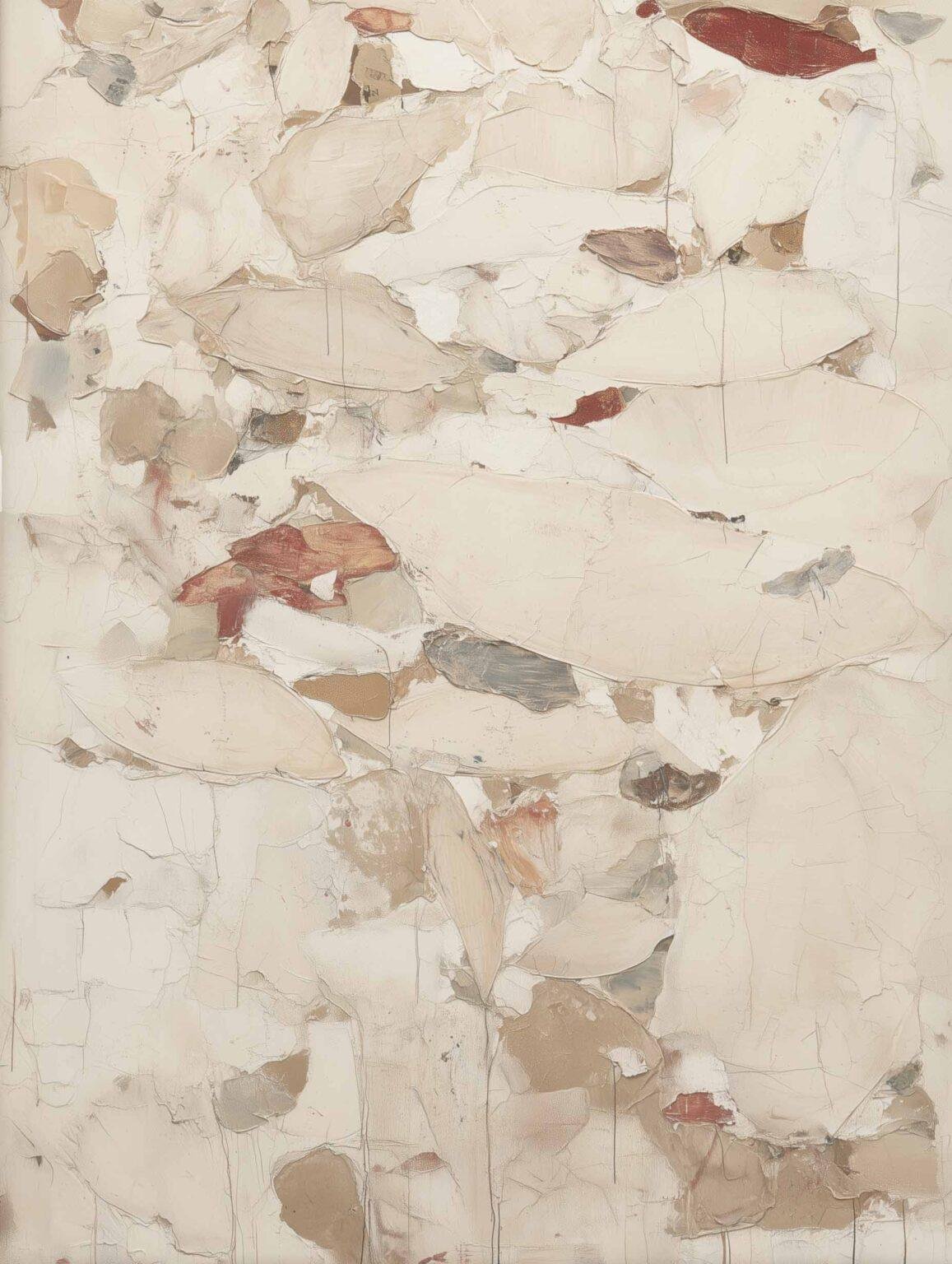 The worn textures of sea-washed fragments