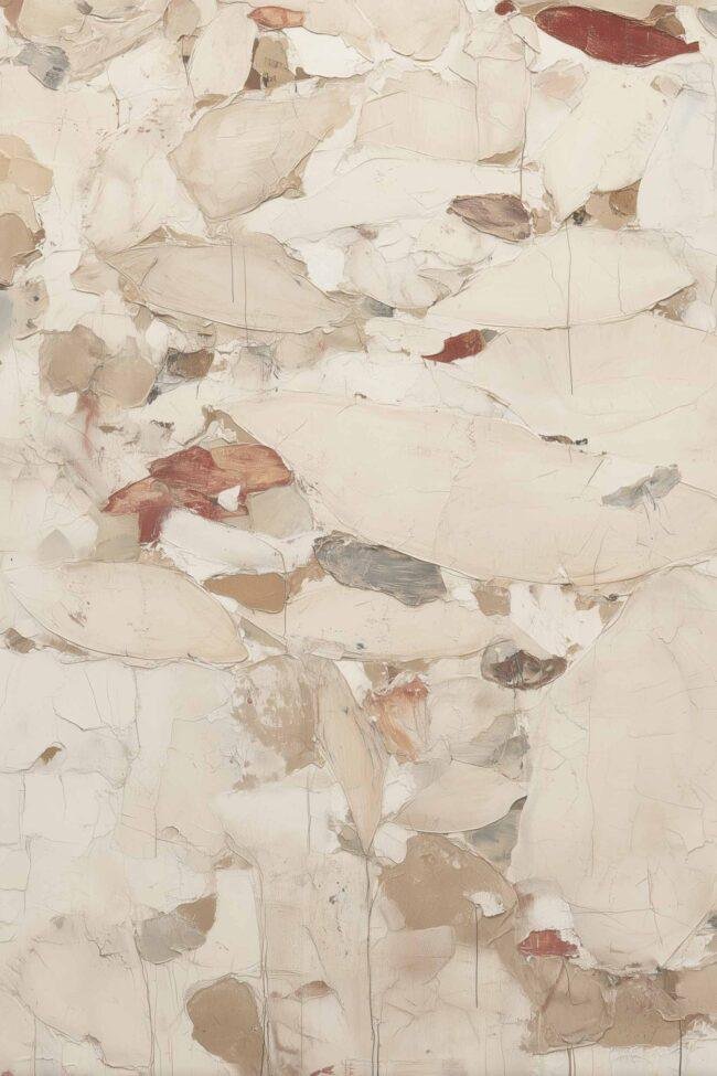 The worn textures of sea-washed fragments