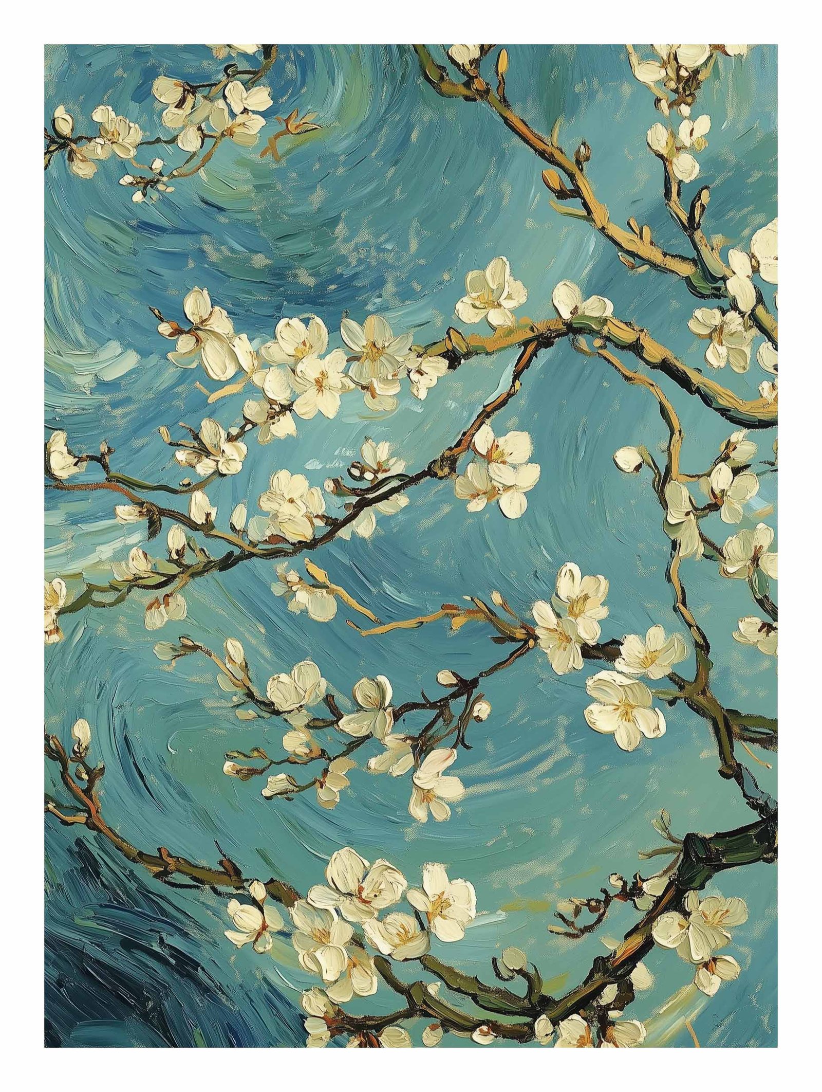 Almond Blossom Painting