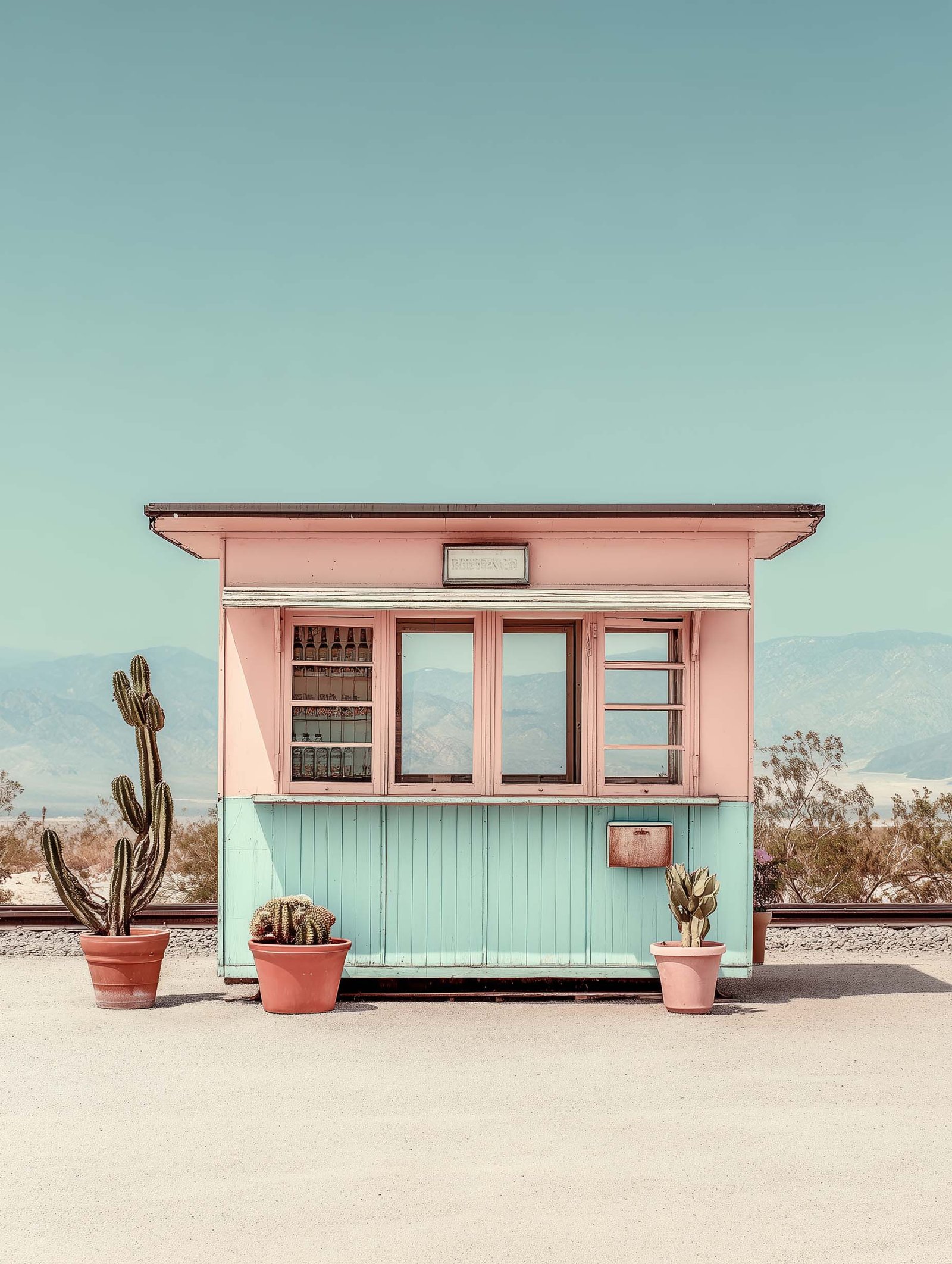 Mid-century vibes with a dreamy desert twist