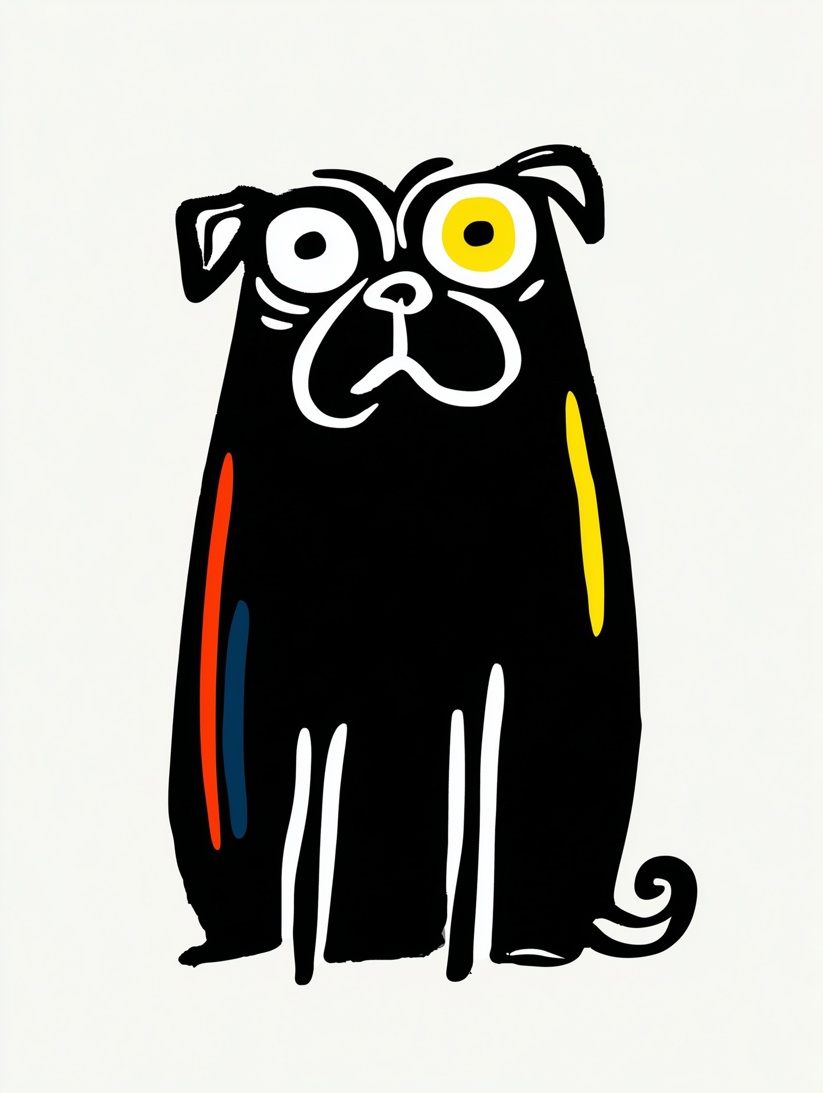 Black Pug Dog