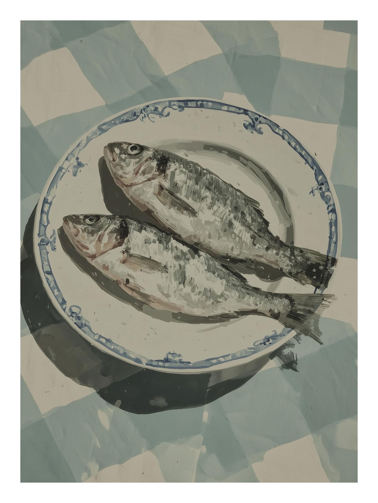 Sea Breams on a Plate