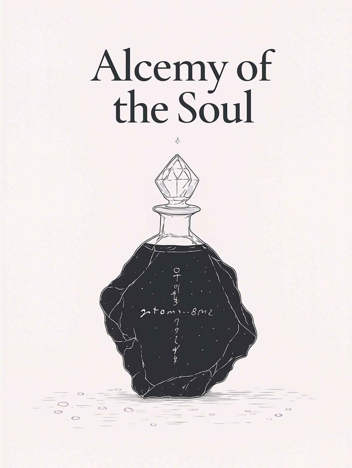 Dark stone vessel with glowing runes