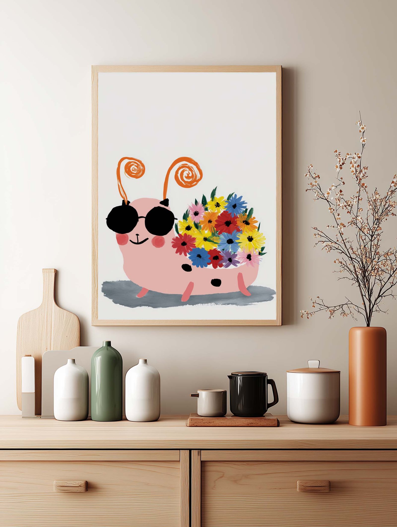 Cool Floral Snail - Image 2