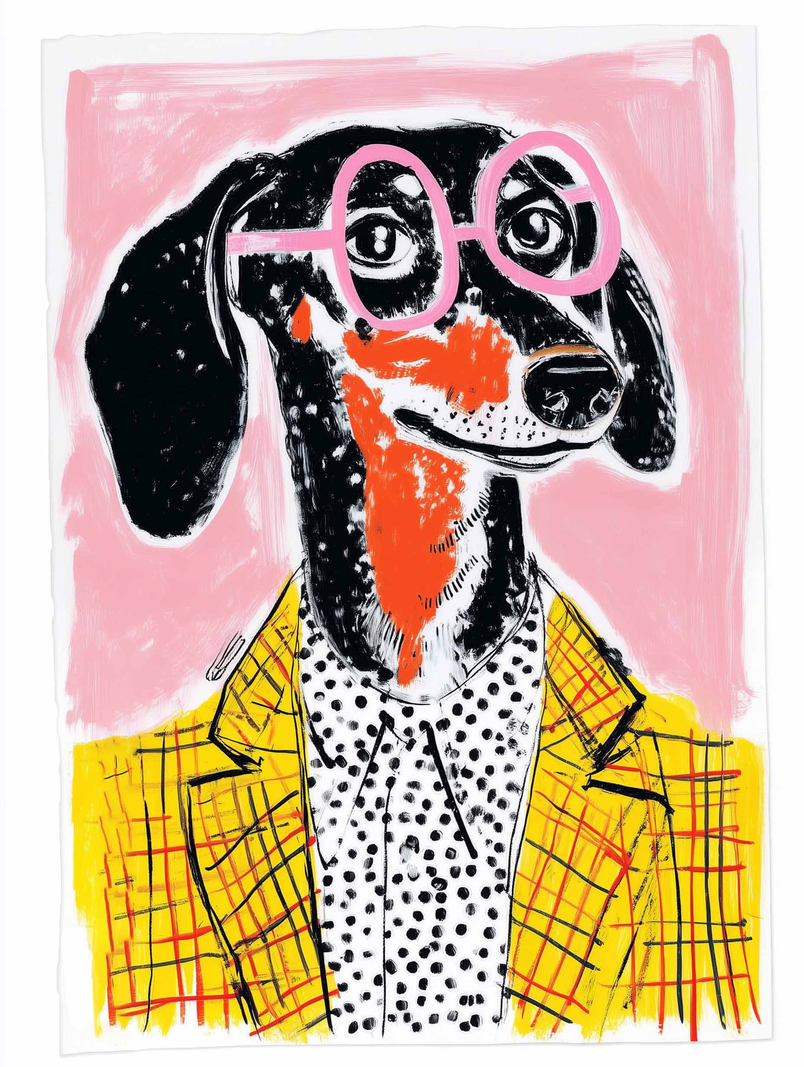 Dachshund in a Stylish Outfit