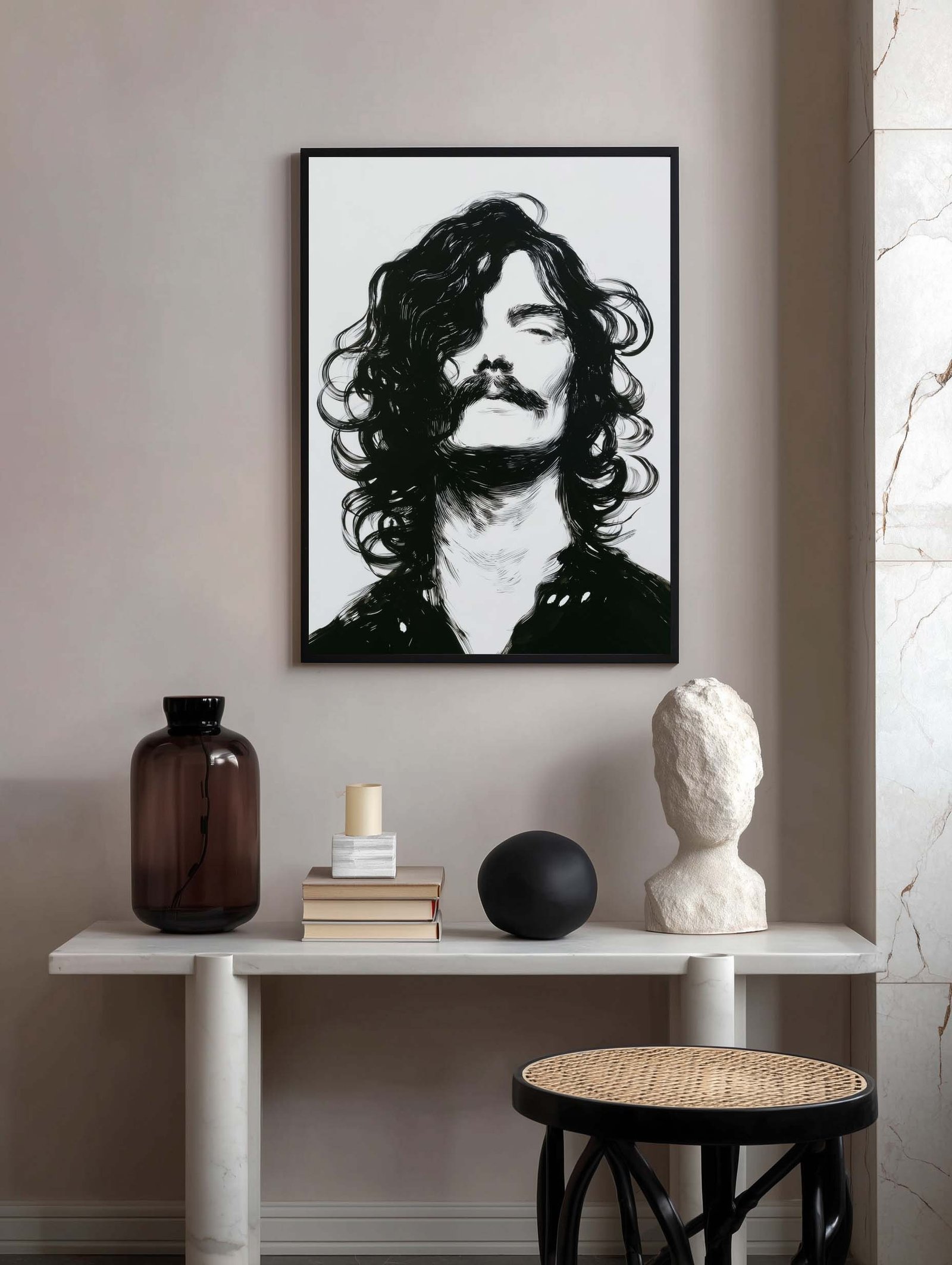 Monochrome Men Portrait - Image 2