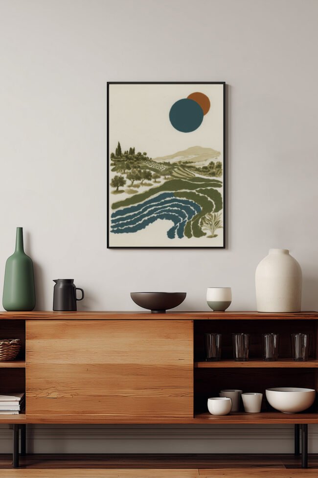 terraced fields mockup