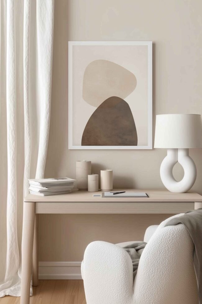 two brown shapes tones