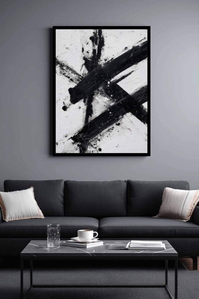 abstract expressionist mockup