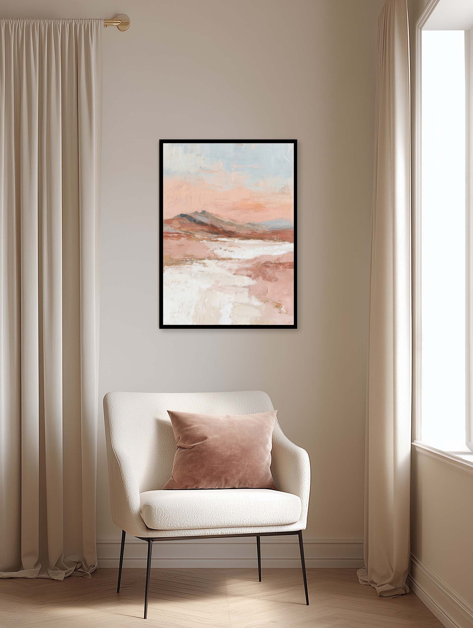 rolling terrain in clay mockup