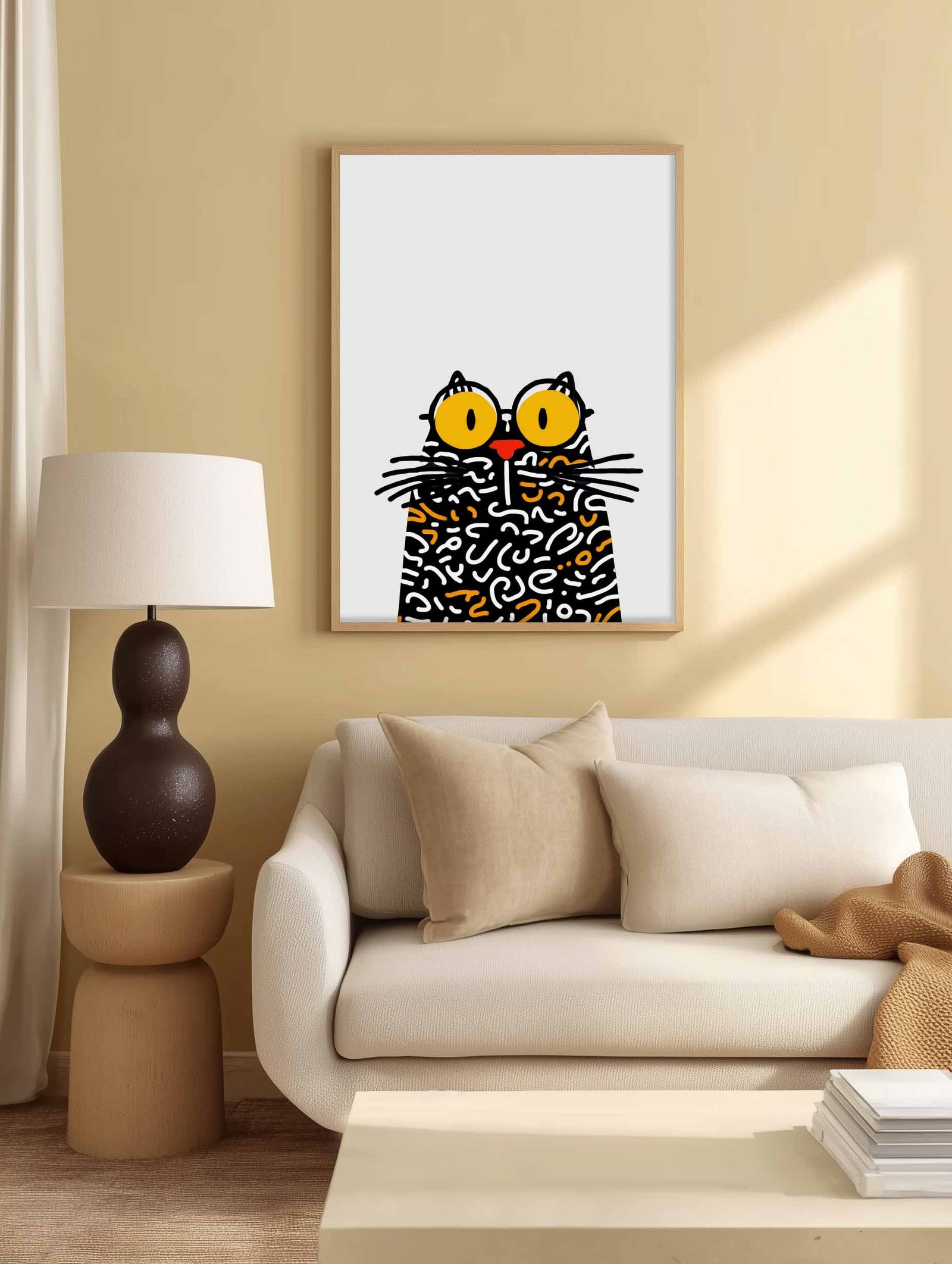 Doodle Pattern Cat - Image 2