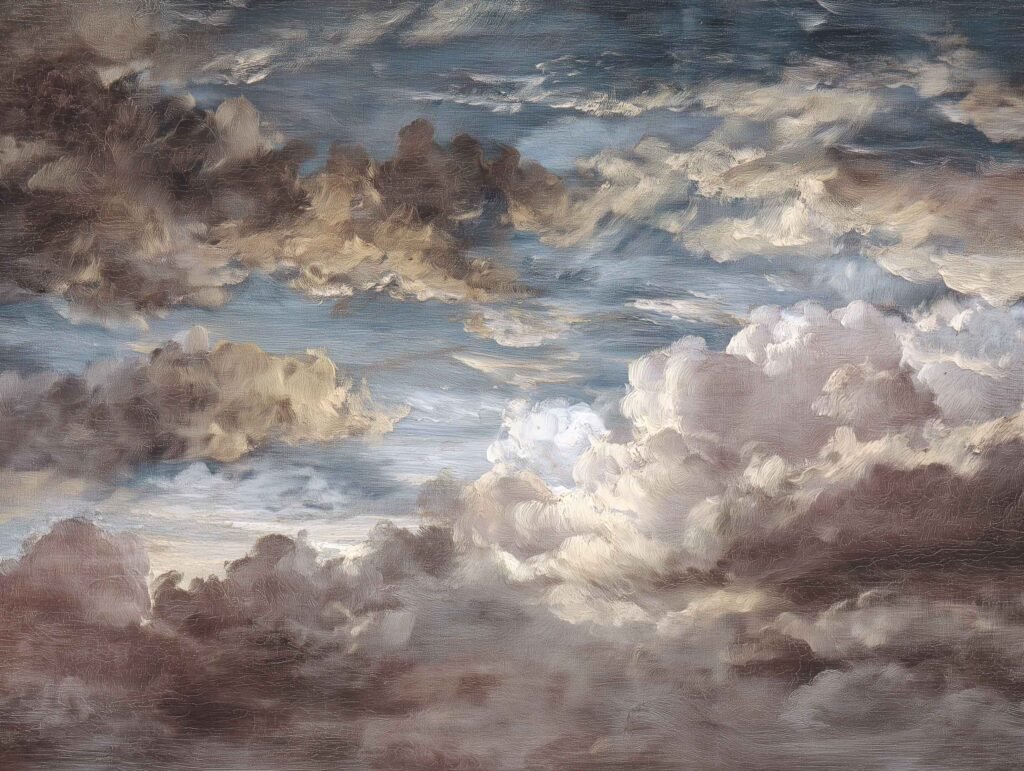 Soft cloudscape in warm neutral tones