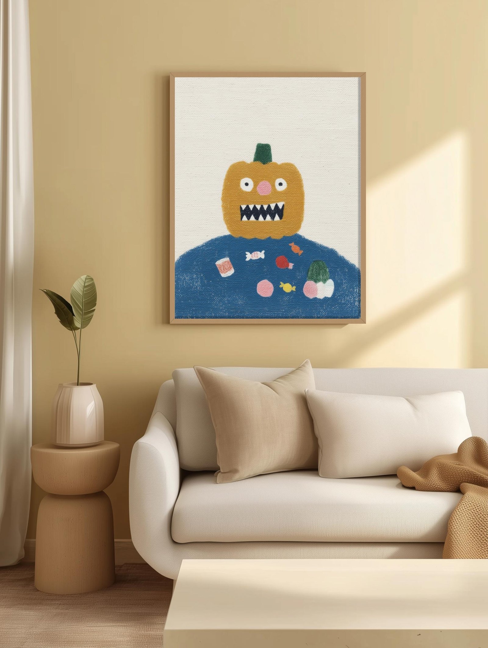 Crayon Pumpkin Monster - Image 2