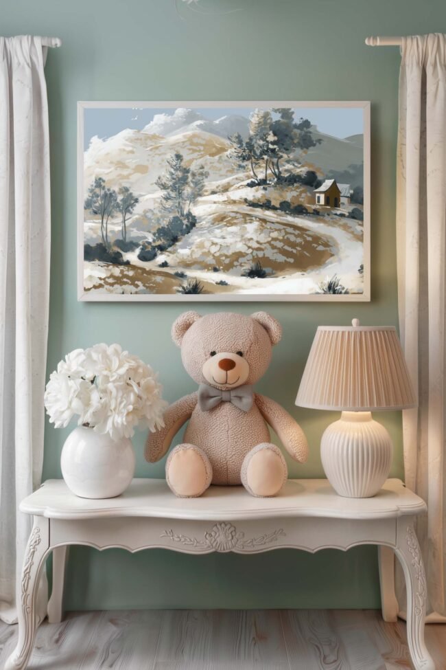 village scene mockup