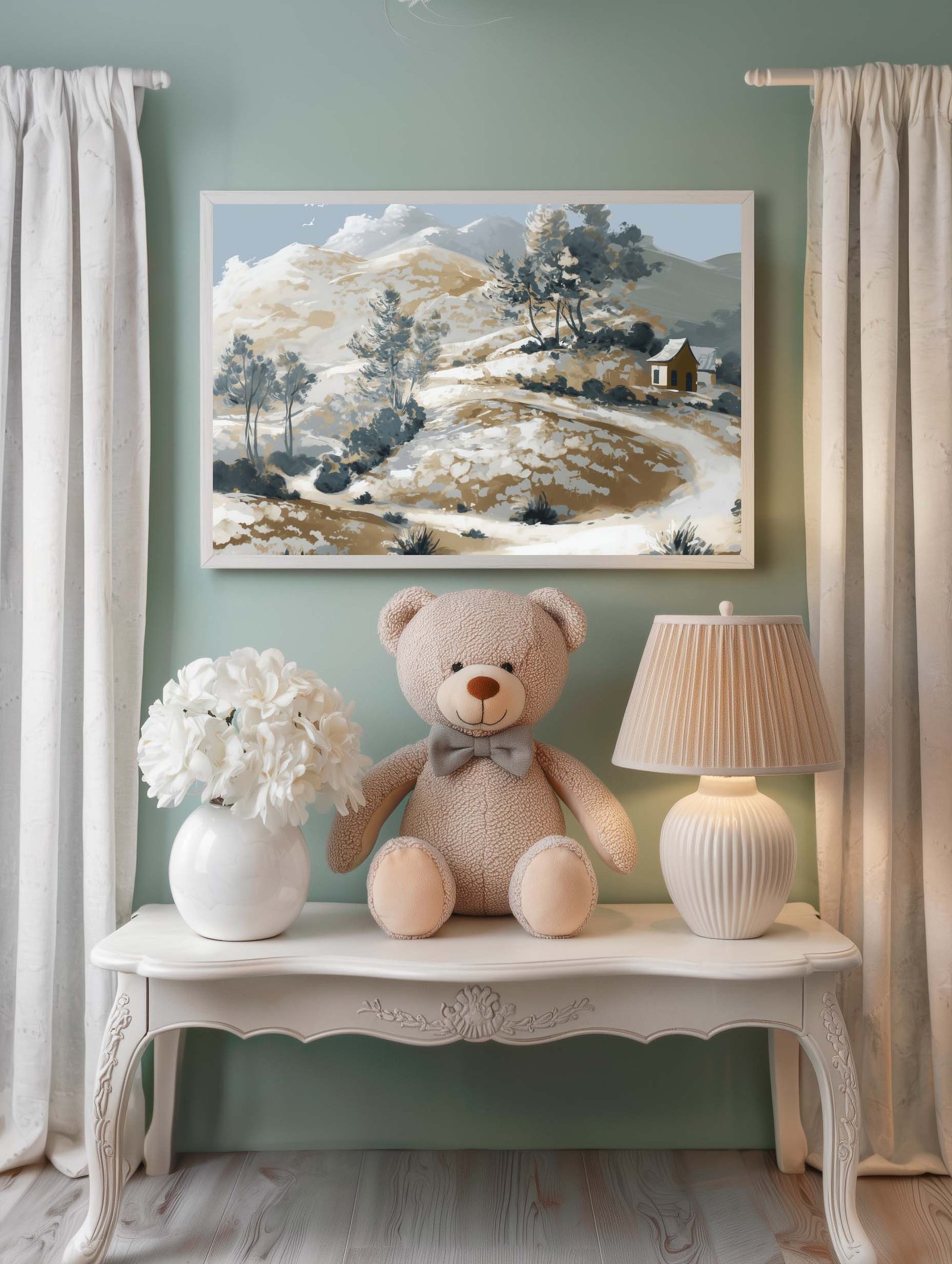 village scene mockup