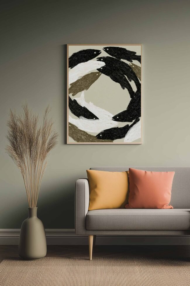 swimming fish mockup