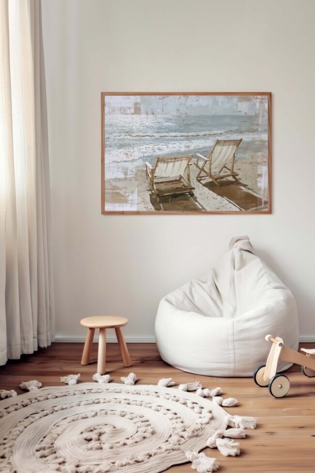 two deck chairs mockup