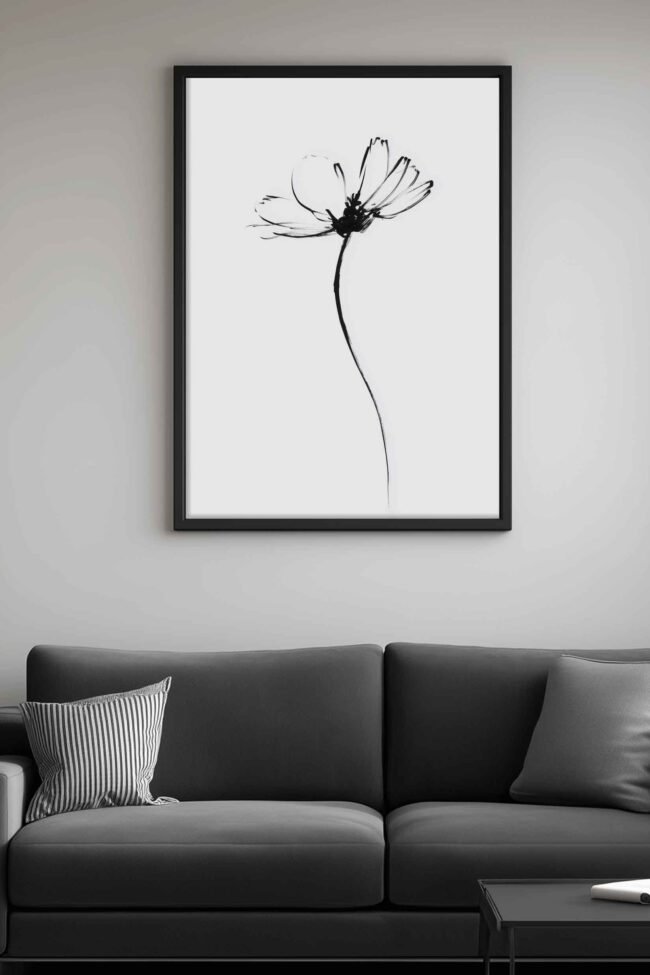 single flower mockup