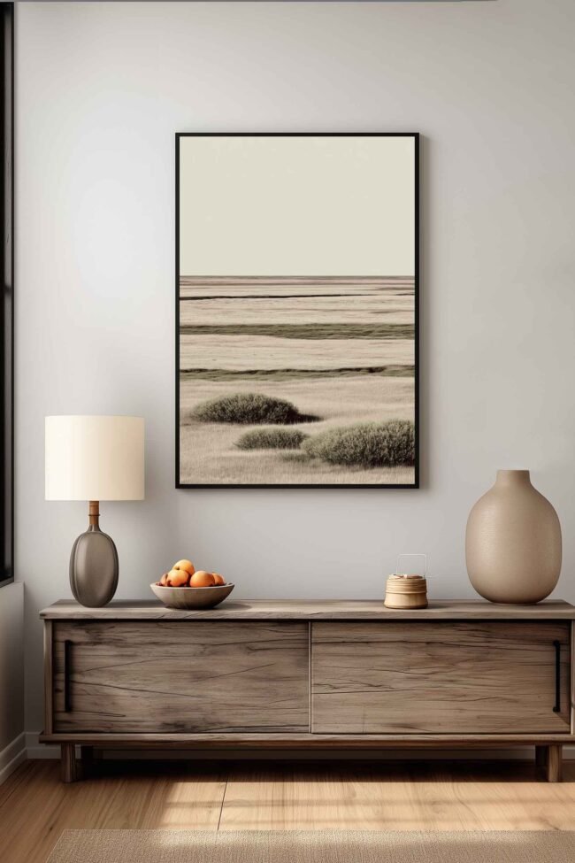 expansive beige tundra mockup