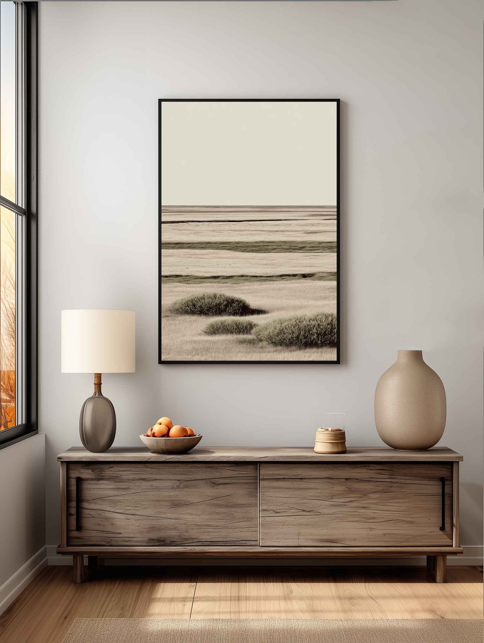 expansive beige tundra mockup