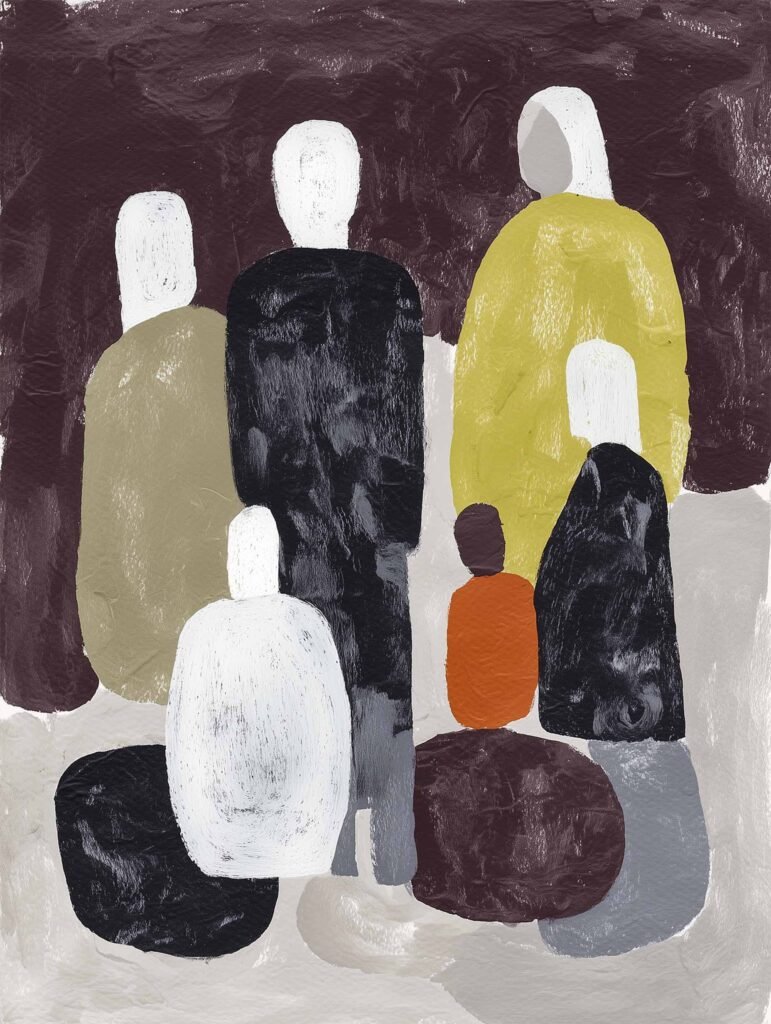 Poster of abstract human-like forms