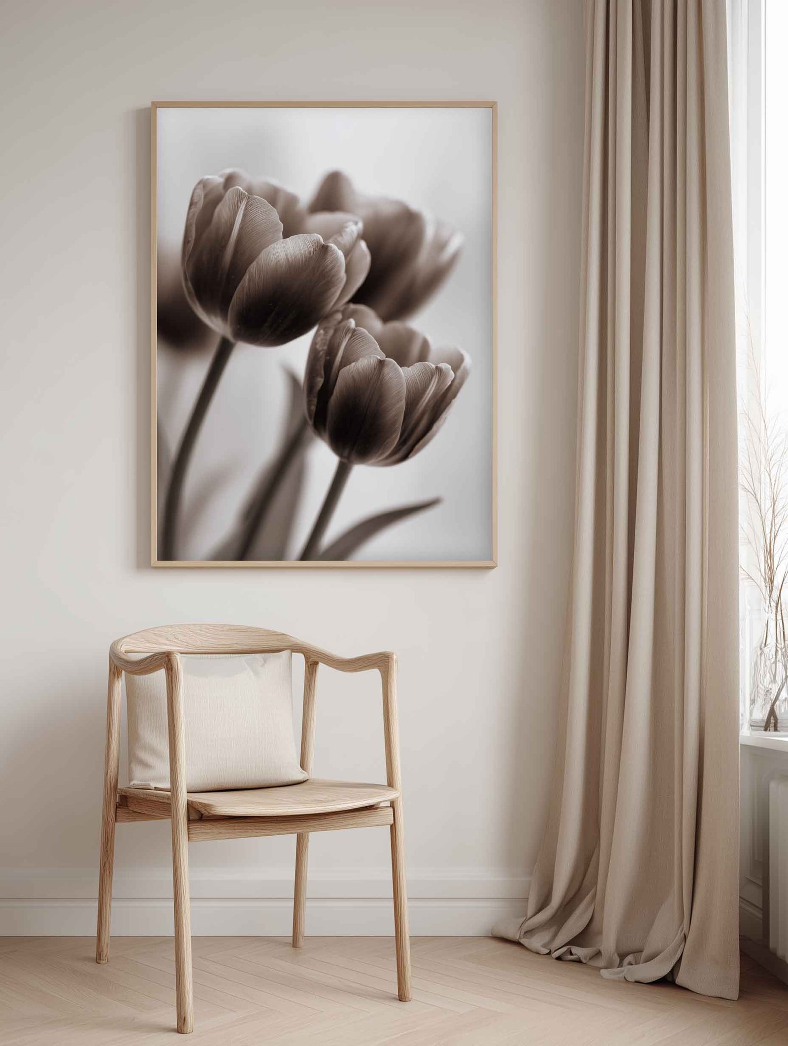 tulip flower mockup