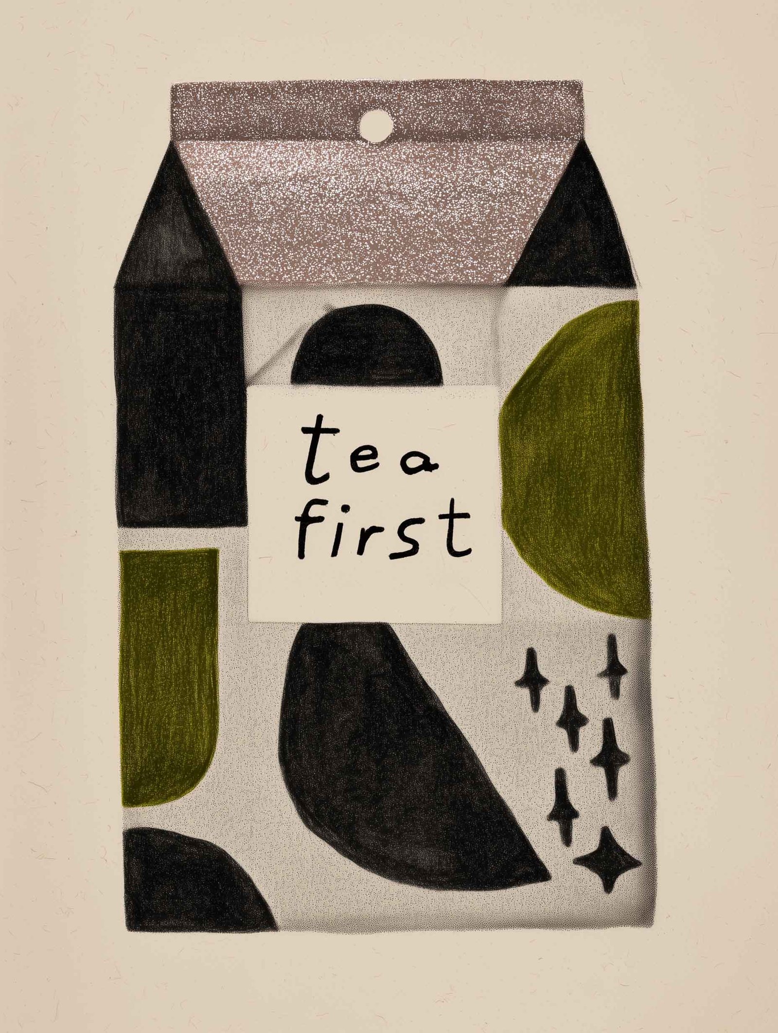 Playful modern design with glittery details