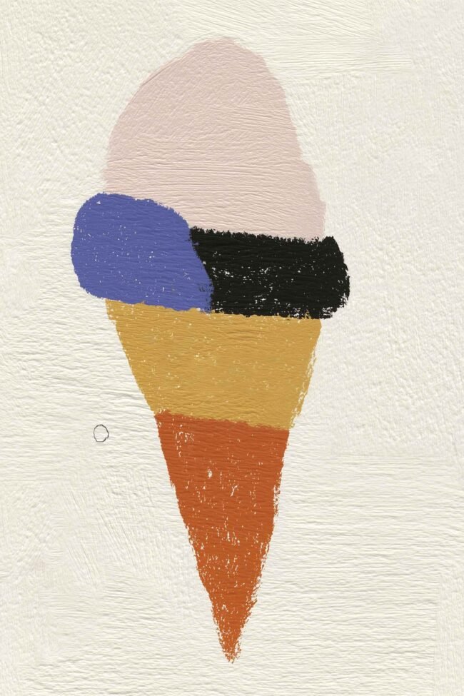 Playful illustration with a retro, modern touch