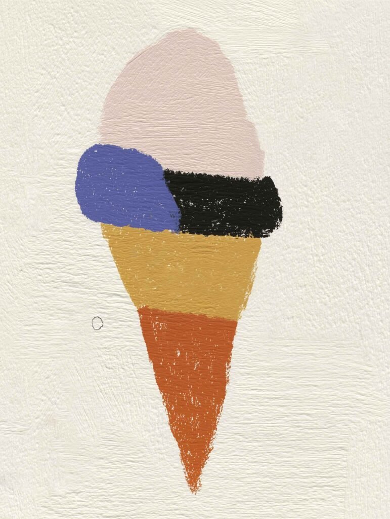 Playful illustration with a retro, modern touch