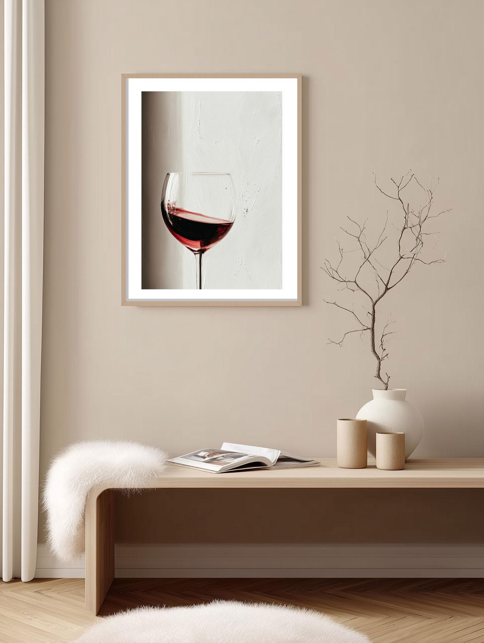 Red Wine Glass Poster - Image 2